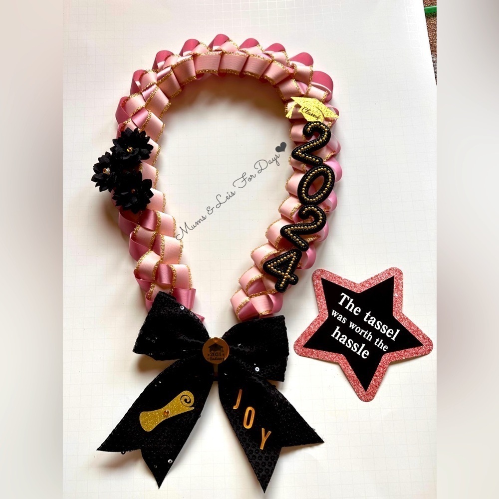 Custom Graduation Lei, Birthday Money Class of 2024 kids or adults